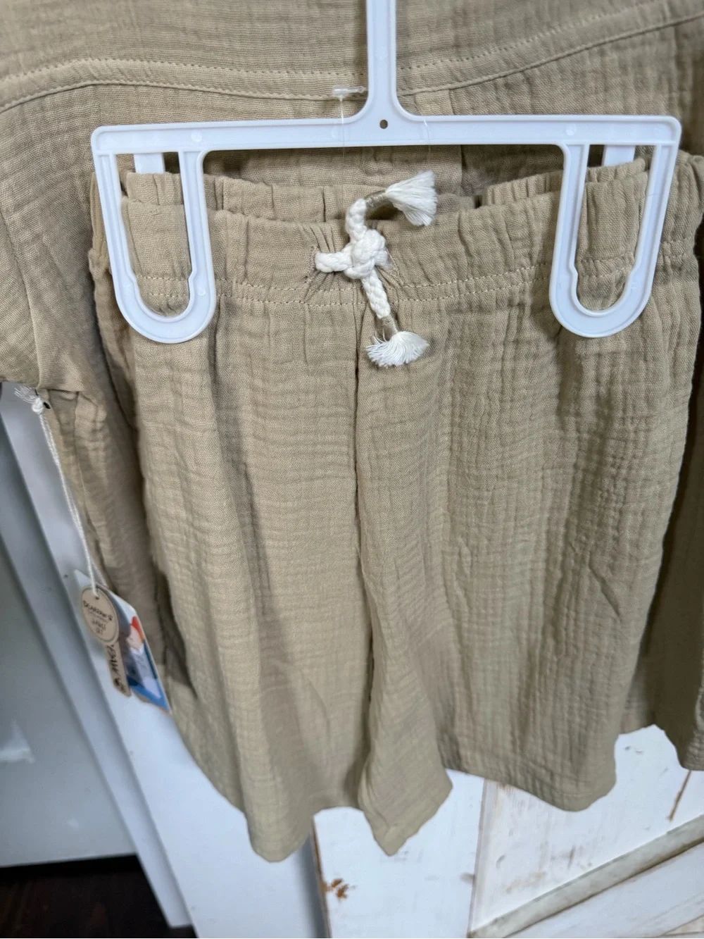 BearPaw Kids Short-Sleeve Button-Front Shirt with shorts and Matching Hat